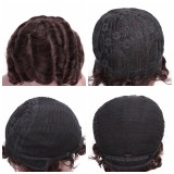 Machine made huamn hair short pixie wig
