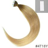 Real hair PU hair extensions, nano seamless hair extensions#Blue tape in hair adhesive 20 pieces 50g