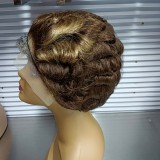 Hot Sale New Style Short Curly Wig 13*4 Frontal Big Lace Wig