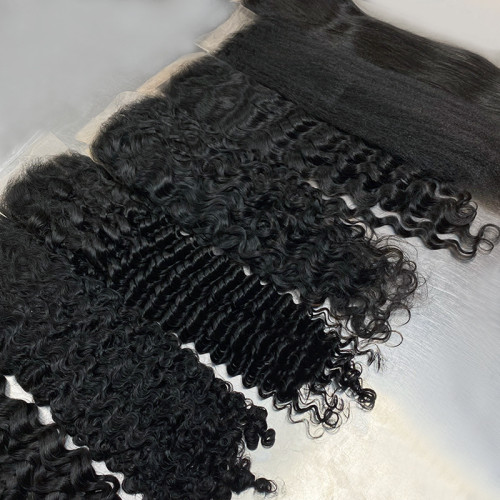 13*6 HD Transparent Lace Human Hair Frontal Closure