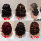 10A Loose wave 13*4frontal Wig Bouncy Brazilian Human hair