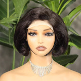 4*4lace Fumi Bob Pixie Cut Full density 100% human hair