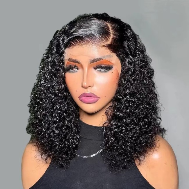 12A SDD Jerry curly 13*4frontal lace Wig Vietnam hair Double