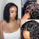 12A Brazilian 4*4 Lace Water Wave Bob  Closure 200% density