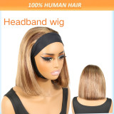 Ombre 4P27 bob straight Human Hair Wig, European and American style, real human hair short wig