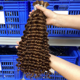 Real human hair wigs, P4/30 boho braids human hair bundles, European and American cross-border hair