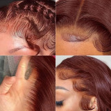 13x4 Reddish Brown Bob Wig Human Hair