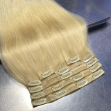 European and American cross-border human hair clip-in hair 6-piece set for women