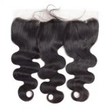 13*4 HD Transparent swiss lace huamn hair body wave frontal