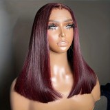 11Grade Brailian Straight Bob 13*4 Frontal Human Hair 18inch
