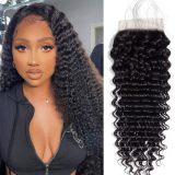 Wig made of real human hair, 4x4 lace hairpiece, deep water curly, cross-border wholesale, celebrity style