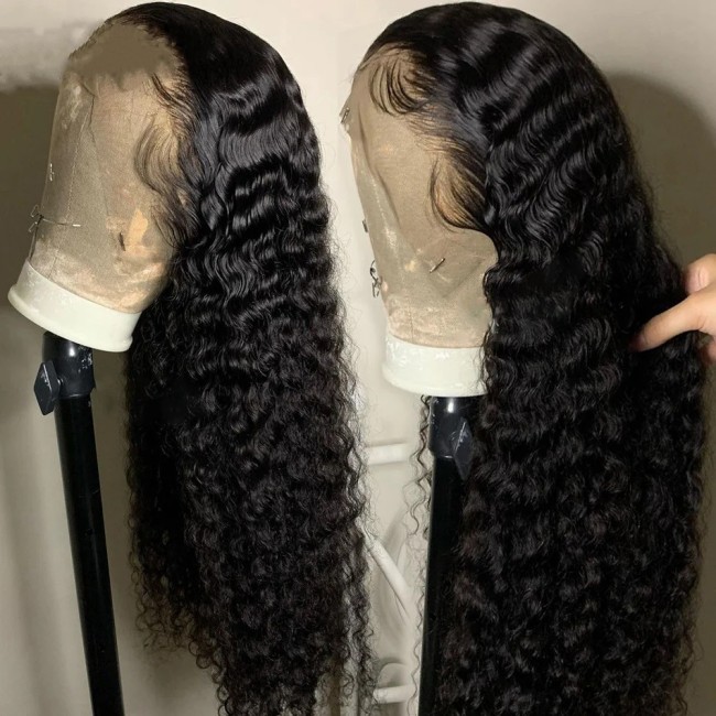11A 13*4frontal Wave long wig 180%density Brazilian wig