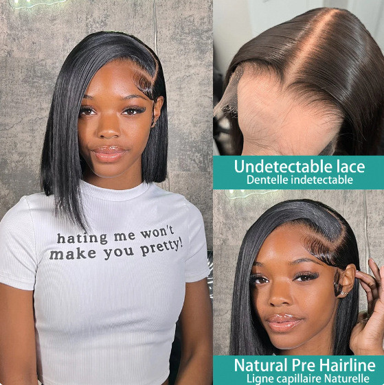 10A Human hair wigs BoB wigs straight
