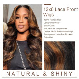 1B/30 Highlight 13x6 Lace Front Wigs Human Hair