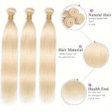613blonde 100%  human hair virgin Extension straight bundles