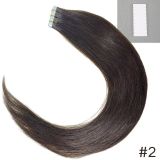 Real hair PU hair extensions, nano seamless hair extensions#Blue tape in hair adhesive 20 pieces 50g