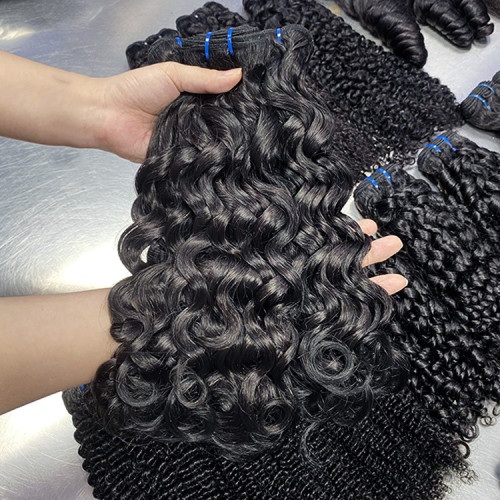 Customized wigs made from real human hair, Italian curly bundles, hair wefts, cross-border women's wigs