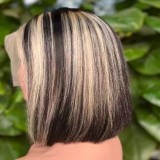 Brazilian 13*4Frontal Lace Straight Bob100% Human Hair