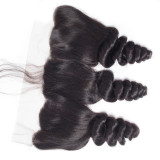 13*4 HD transparent lace huamn hair wig frontal loose wave