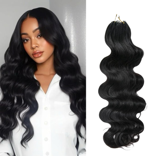 Body Feather Crochet Human Hair for Black Women