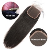 StraightHumanHairLaceFrontalClosure4by4 for Black Women