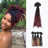 Real human hair dreadlocks, hand-twisted African reggae dreadlocks, human hair dreadlocks 0.2cm