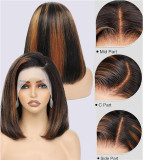 bob 1B/30 Highlight 13x4 Lace Front Wigs Human Hair
