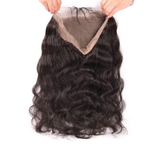 360 lace frontal body wave human hair 360 full lace front real hair wig hand-woven craftsmanship