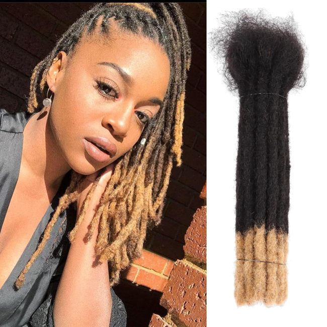 Real human hair dreadlock wig, hand-twisted African dreadlocks, human hair dreadlocks 0.6cm