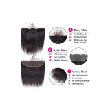 13*6 lace frontal straight human hair cross-border