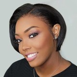 New Style 12A Pixie with Ear-to-Ear T lace 100% Human Hair