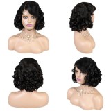Body Wave Short Bob Wigs Human Hair 4x4 Bob Wig Lace Front H