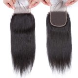 European and American wigs made of real human hair with 5x5 transparent lace front, long straight hair, celebrity style, cross-border wholesale