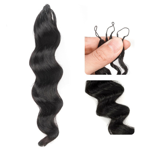 Body Feather Crochet Human Hair for Black Women