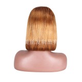 12A frontal lace wig human hair wigs cross-border real human hair full head short straight hair BOB