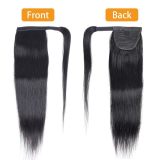 Magic Tape Straight Ponytail PONYTAIL STRAIGHT Natural Black Long Straight Human Hair