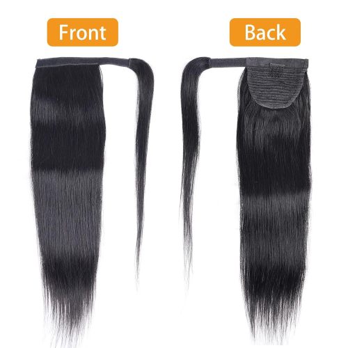 Magic Tape Straight Ponytail PONYTAIL STRAIGHT Natural Black Long Straight Human Hair