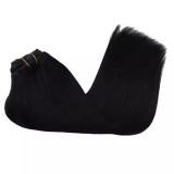 European and American cross-border clip-in human hair invisible seamless hair extensions clip-in human hair wigs