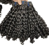 Customized hair extensions pixie curly bundles human hair real human hair wigs for women with long curly hair cross-border