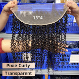 Real human hair wig 13*4 Swiss transparent lace closure human hair wig