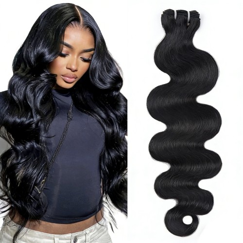 Natural Black Body Human Hair Bundles Cross-border Real Human Hair Bundles