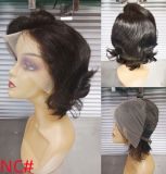 12A Pixie Wave Bob 13*4frontal lace Brazilian Human hair 200