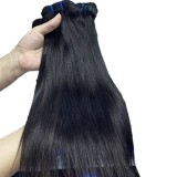 Human hair wigs, full human hair straight hair bundles, in stock for foreign trade