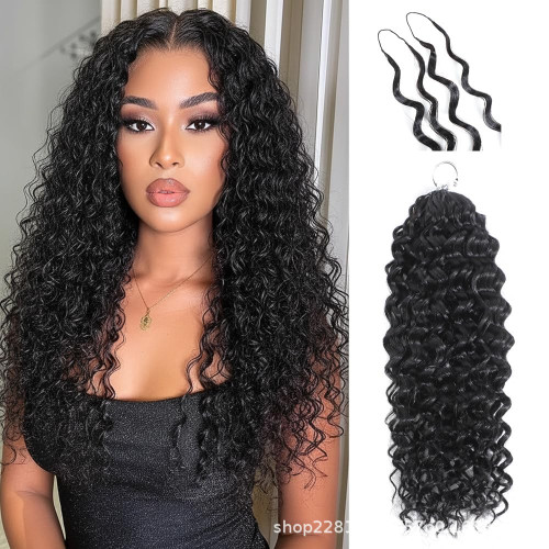 Feather hair extensions made from real human hair 50g/100g Human Crochet Hair Curly