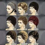 13*4 frontal Afro Kinky curly Short  wigs 100% human hair