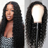 European and American fashion lace front wig, popular in Africa, small curly tube afro curly hair full head real human hair wig