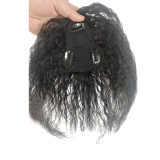 Kinky straight Topper Human Hair Real Hair Hairpiece for the Top of the Head Cross-Border