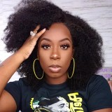 13*4frontal supper double drawn 300%density Curly Wig