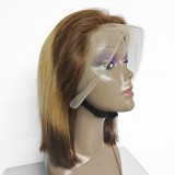 10A Human Hair 4/27/4 Color Bob With 13*4 Frontal Brazilian