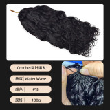 Human hair wig, crochet braided hair, full head human hair wig, European and American cross-border human hair